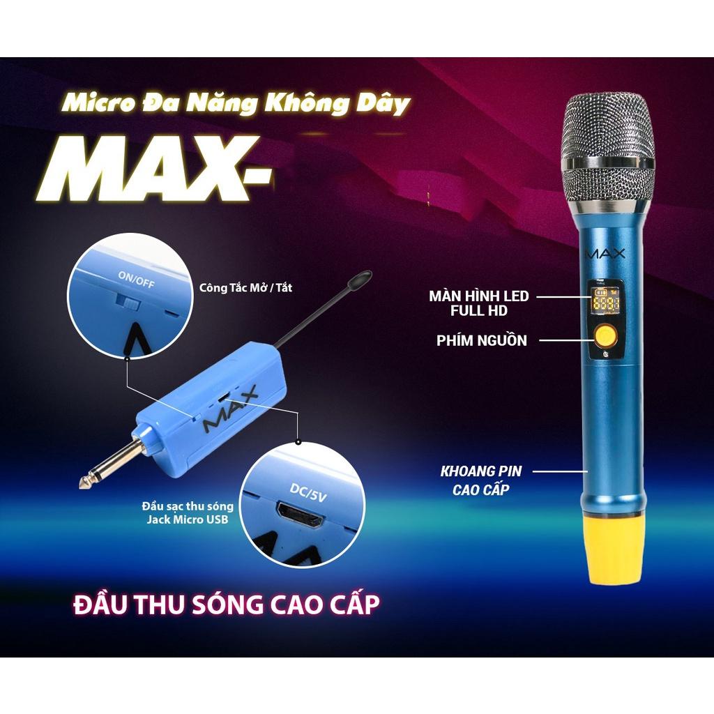 Bộ đôi mic không dây, Micro không dây đa năng BS.102, Hát Karaoke Cực Chất, Âm Thanh To Và Rõ, Chống Hú Khá Tốt, Hát Hay