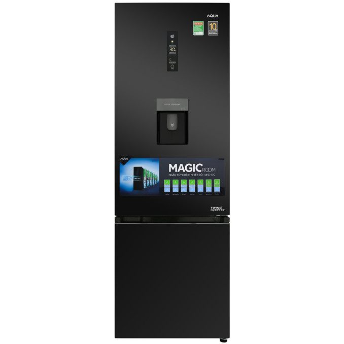 Tủ Lạnh Inverter Aqua AQR-IW378EB-BS (324L) - Hàng chính hãng