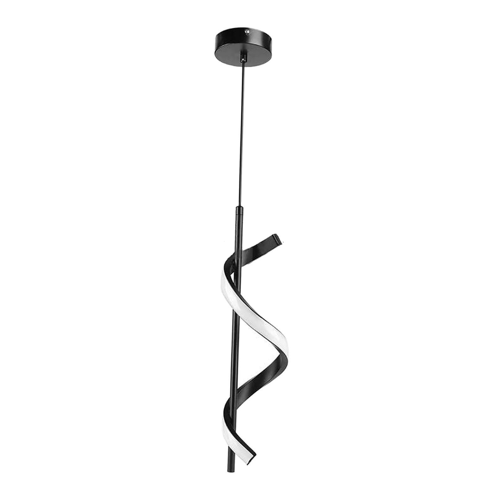 LED Pendant Light Hanging Lamp Modern Decor Lighting Adjustable Chandelier Spiral Ceiling Light Fixture for Club Loft Entryway Porch Hallway