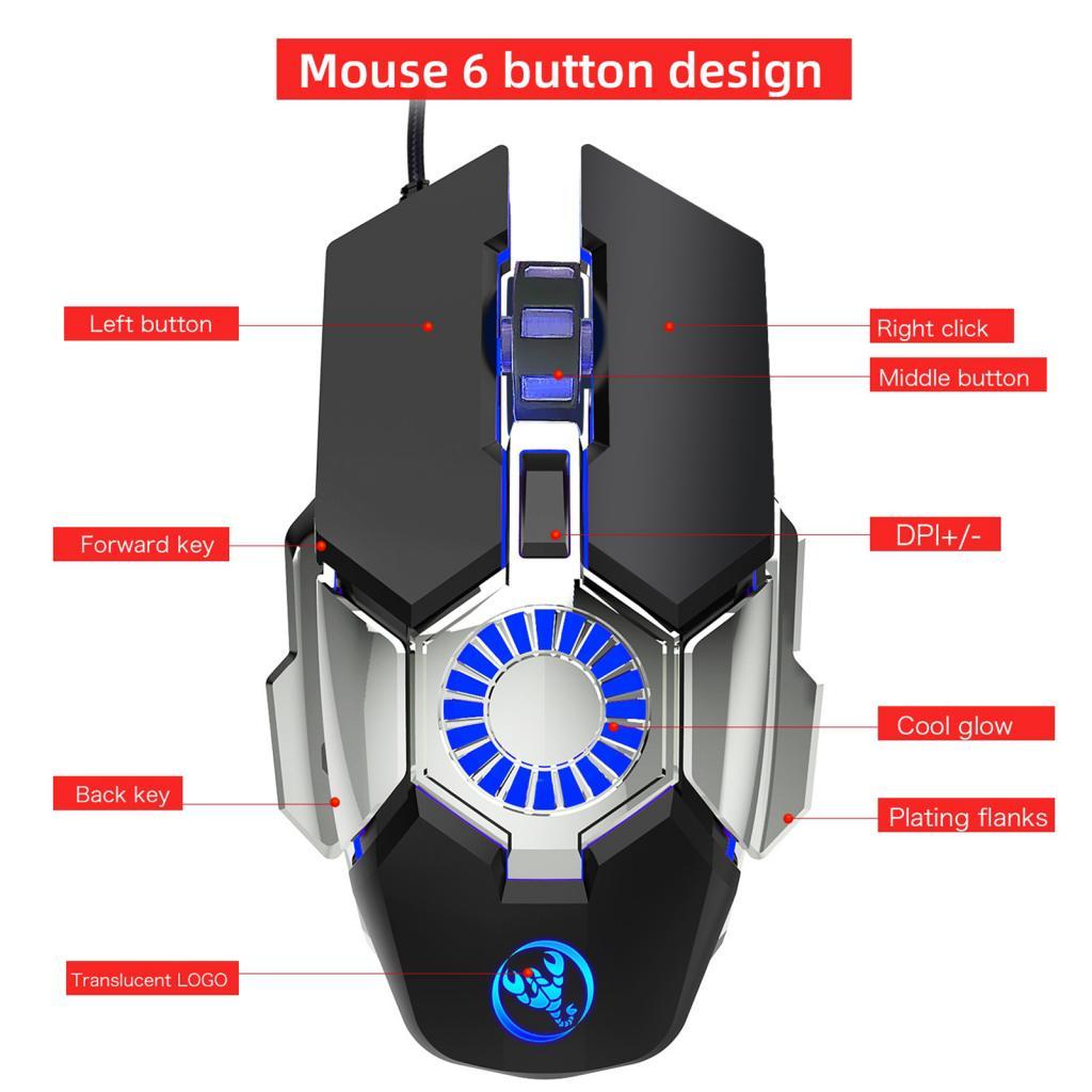 USB Wired Professional Gaming Mouse Ergonomic Programmable Optical Mice
