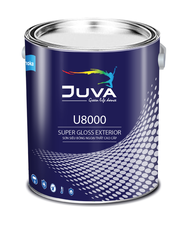 Sơn siêu bóng Juva ngoại thất cao cấp Juno sofa U-8000 1kg