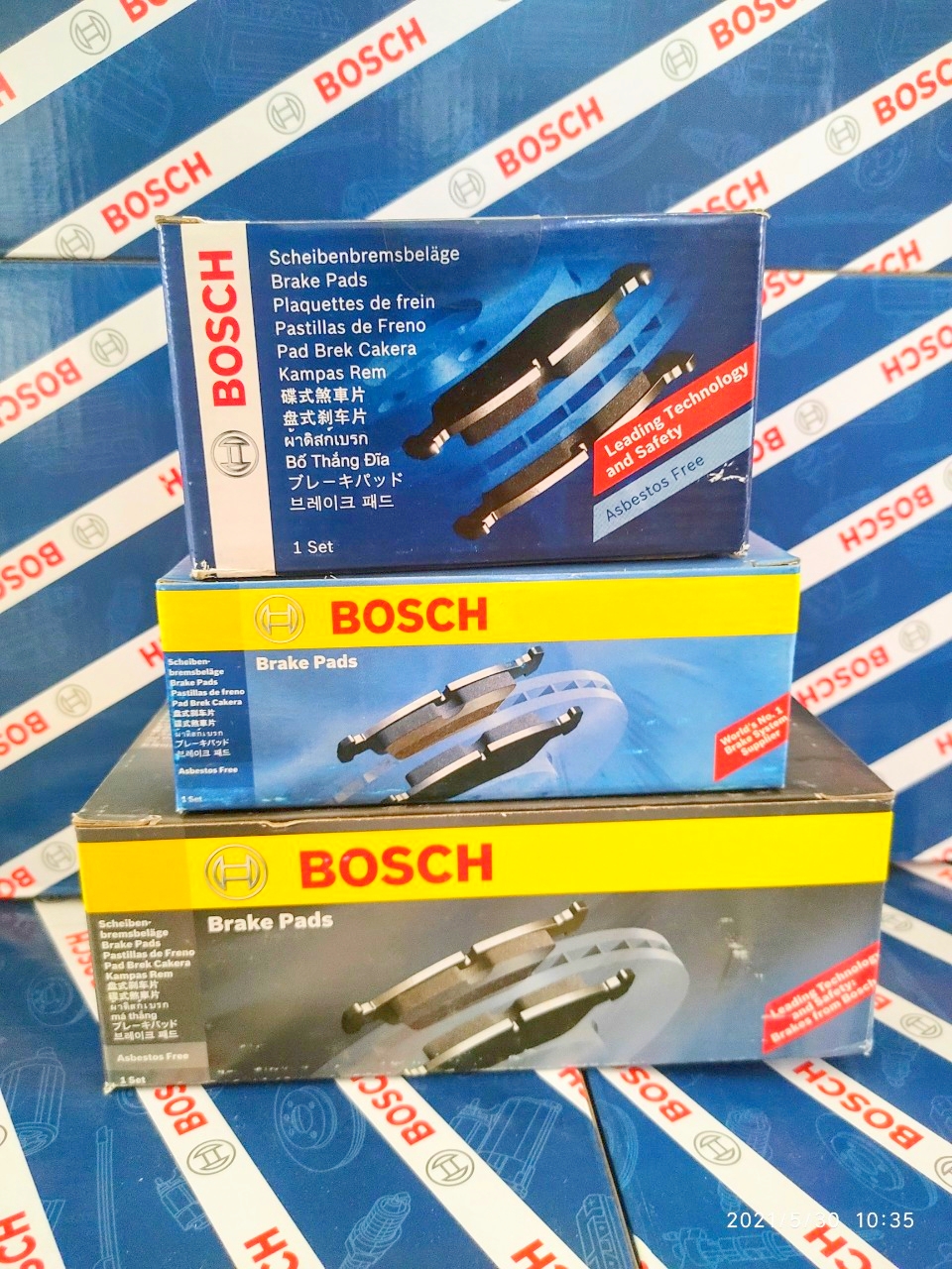 Bố Thắng Sau Toyota Sienna 3.3/3.5 Previa Alphard - Bosch BP 1400