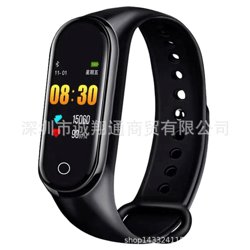 Giao hàng nhanh vòng đeo tay thông minh M4S mới bán chạy dành cho nam để đo huyết áp và nhịp tim màn hình màu bluetooth đồng hồ đeo tay thể thao cho nữ
