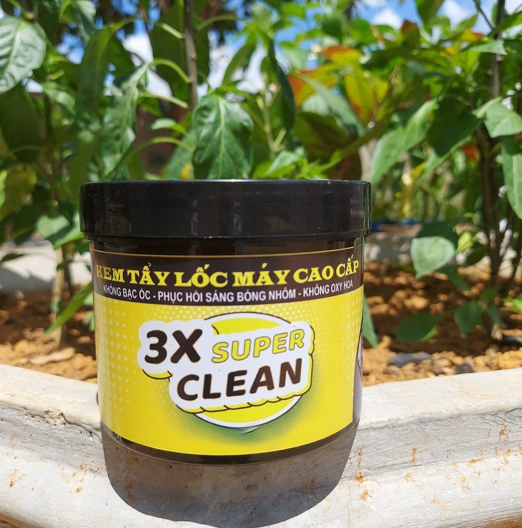 Kem tẩy lốc máy 3x super clean 500gram