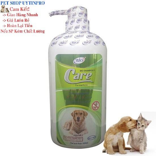 SỮA TẮM TRỊ VE RẬN BỌ CHÉT CHO CHÓ Bio Care Chai 500ml Xuất xứ Việt Nam