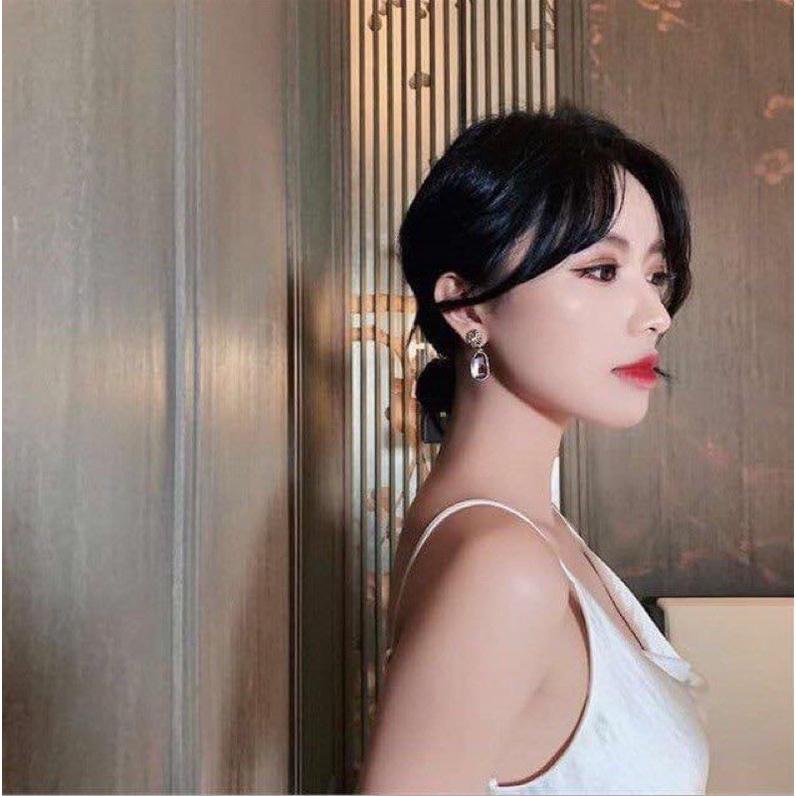 Khuyên tai giọt nước đá cổ điển Bisou-accessories