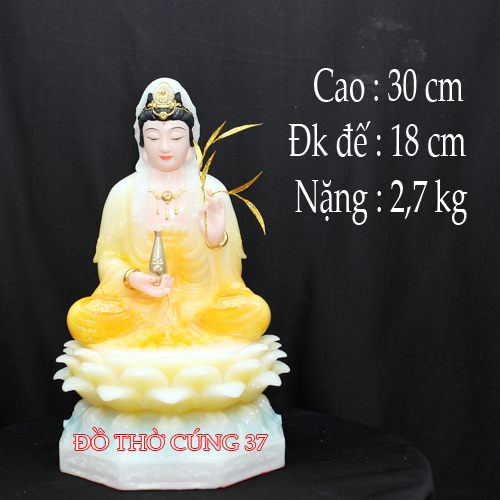 Tượng Quan Âm Bồ Tát - Áo vàng