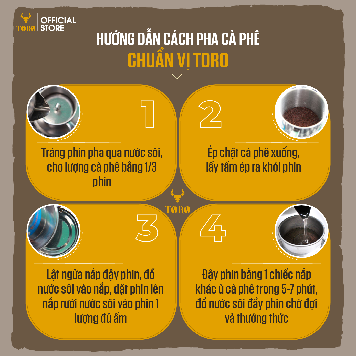 Cà Phê Bột Toro Robusta Nguyên Chất 100% | TORO FARM