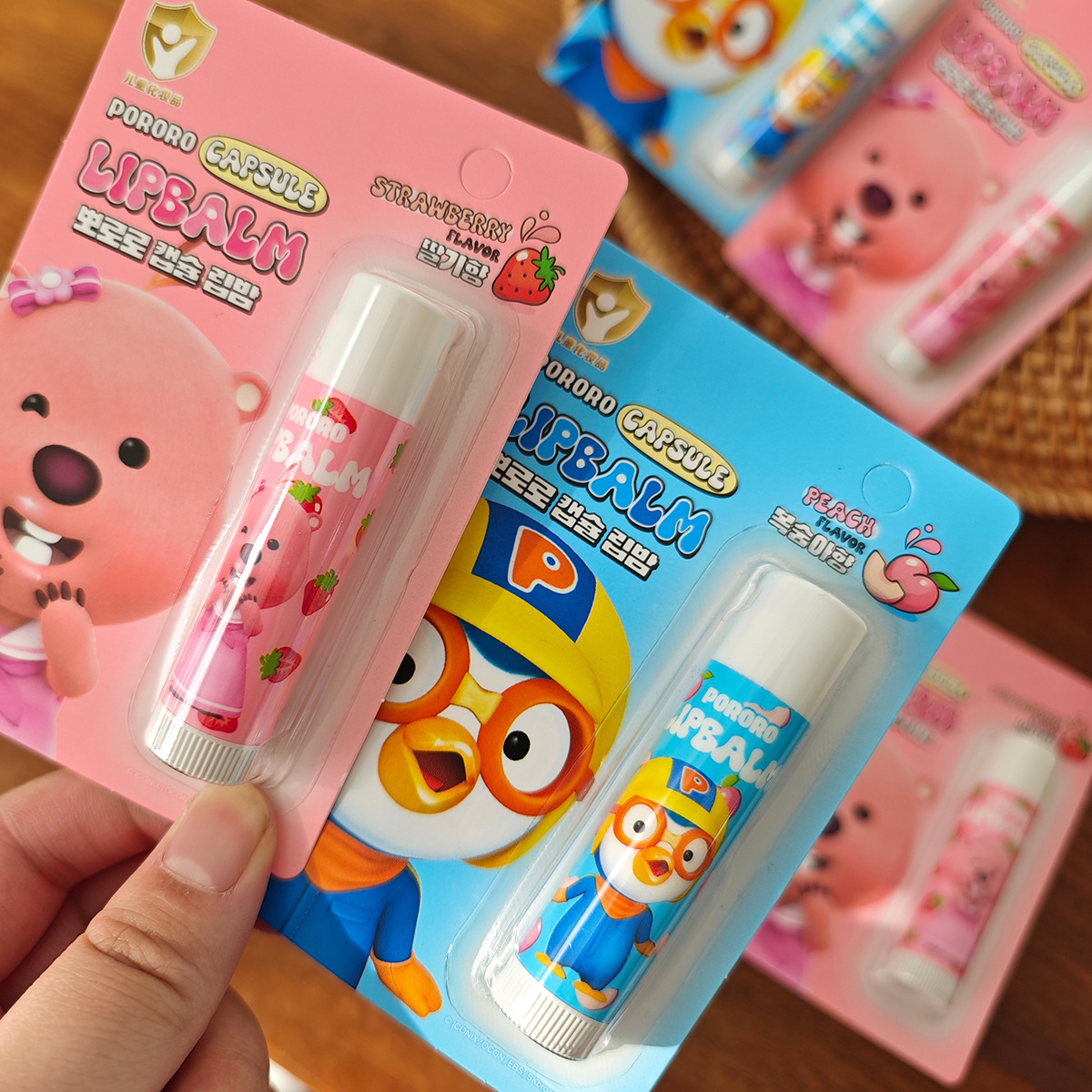 Son dưỡng chống nứt nẻ môi Pororo Lipbalm Hàn Quốc 4.2g