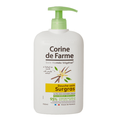 [ Tặng 1 hũ muối tắm ] Sữa tắm dưỡng da Corine de Farme hương vani 750ML