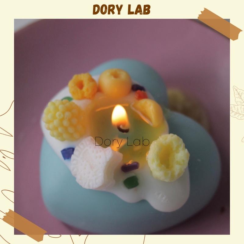 Nến Thơm Trái Tim Mix Topping Nhiều Màu Sắc, Quà Tặng Valentine Ý Nghĩa - Dory Lab