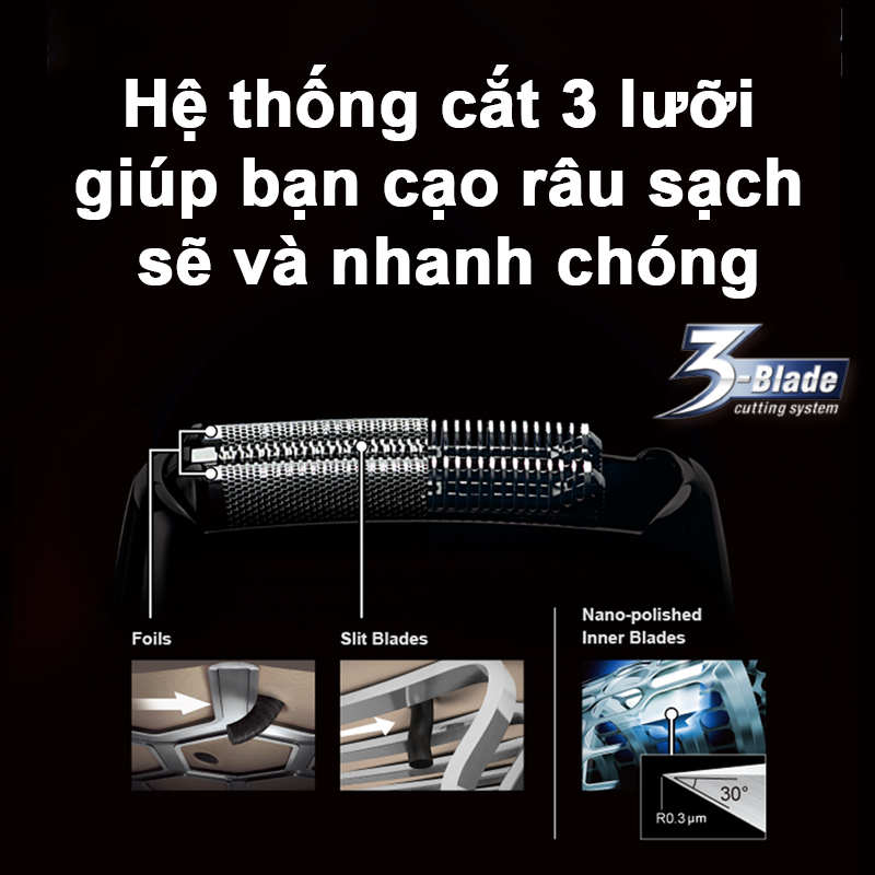 Máy cạo râu Panasonic ES-RT36-S451 - Hàng Chính Hãng