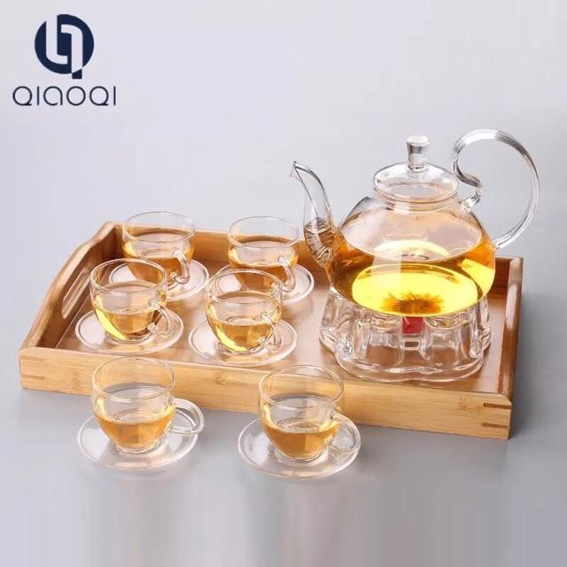 Set thưởng trà kèm hũ thủy tinh đựng trà