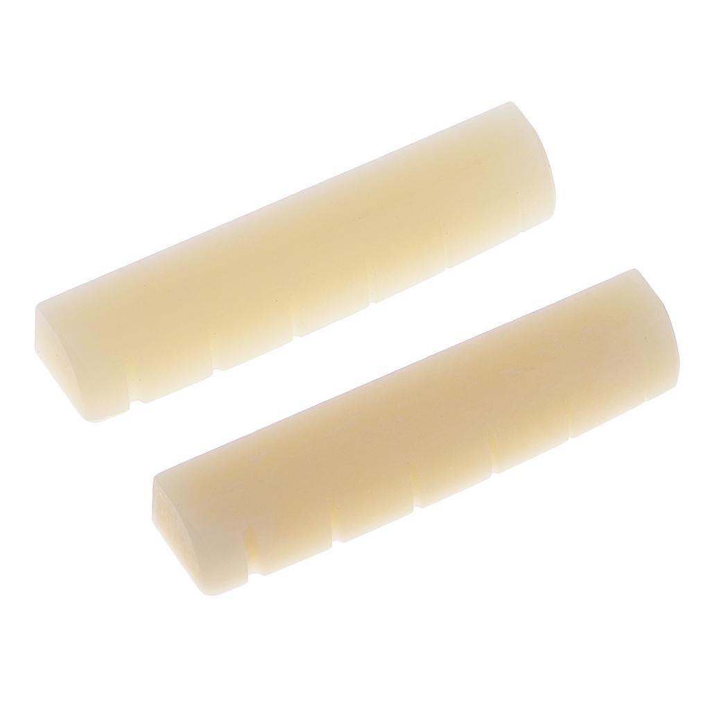 Sunnimix 5x Bò Xương Xẻ Rãnh Hạt Khắc Cho Đàn Acoustic Dân Gian Đàn Guitar Thay Thế Một Phần