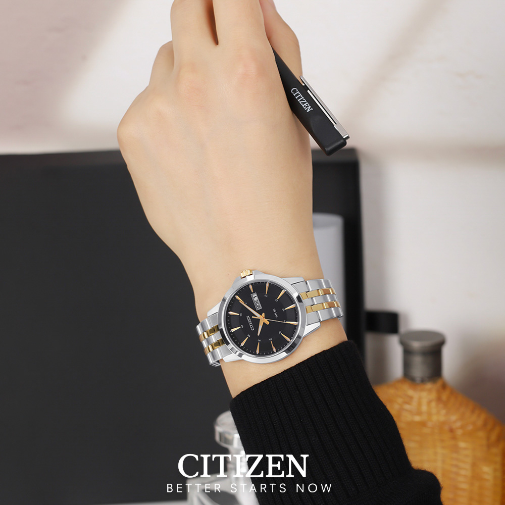 Đồng Hồ Nam Citizen Dây Thép Không Gỉ BF2018-52E - Mặt Đen (41mm)