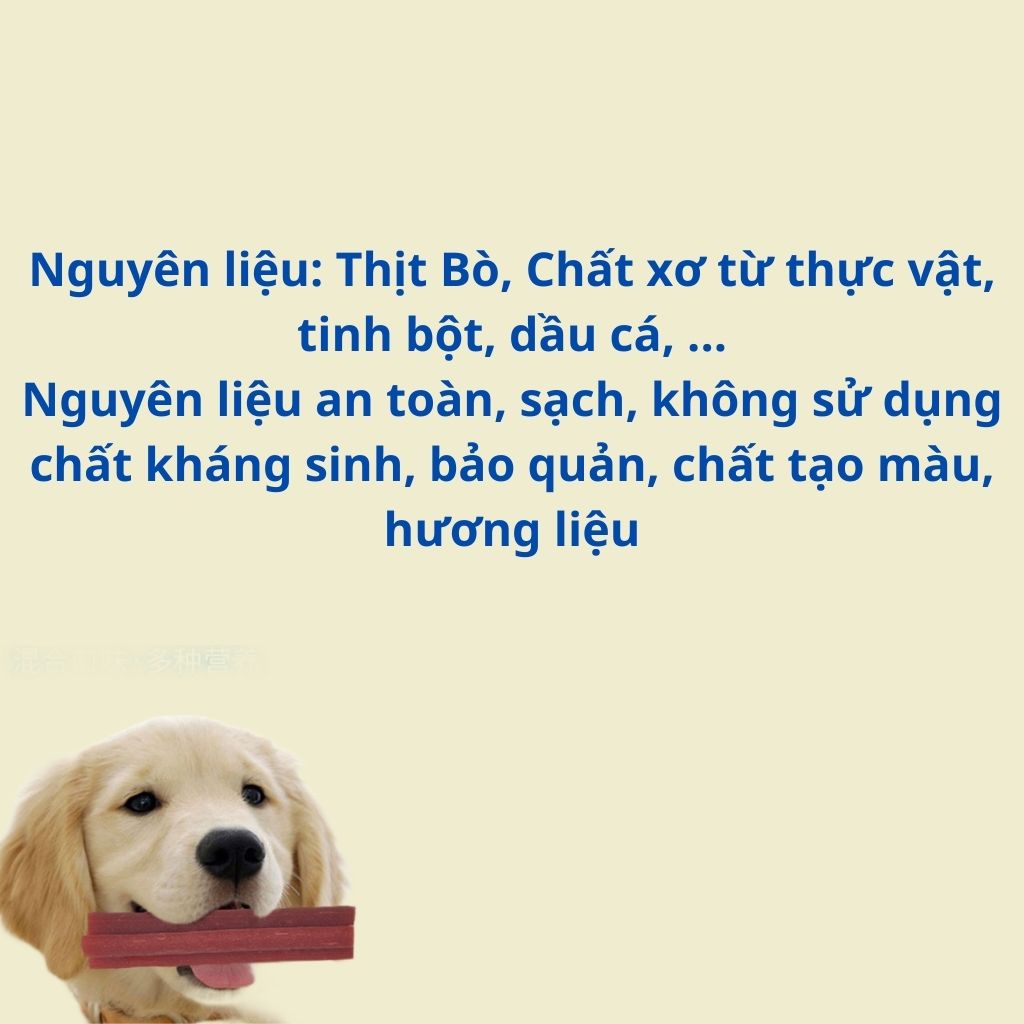 Đồ ăn vặt, bánh thưởng PET SNACKS sạch răng, an toàn, bổ dưỡng cho thú cưng  - gói 230g, 510g