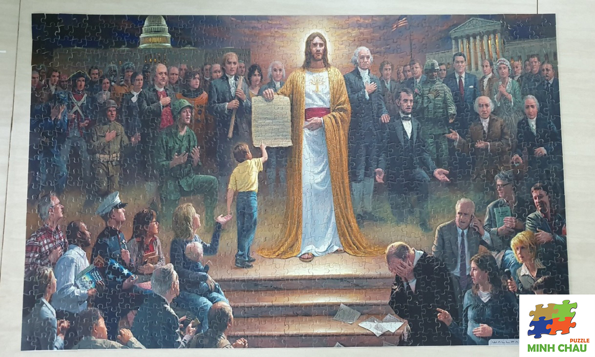 Bộ Tranh Xếp Hình Minh Châu 500 Mảnh – Jesus (Kích Thước 40x50cm)