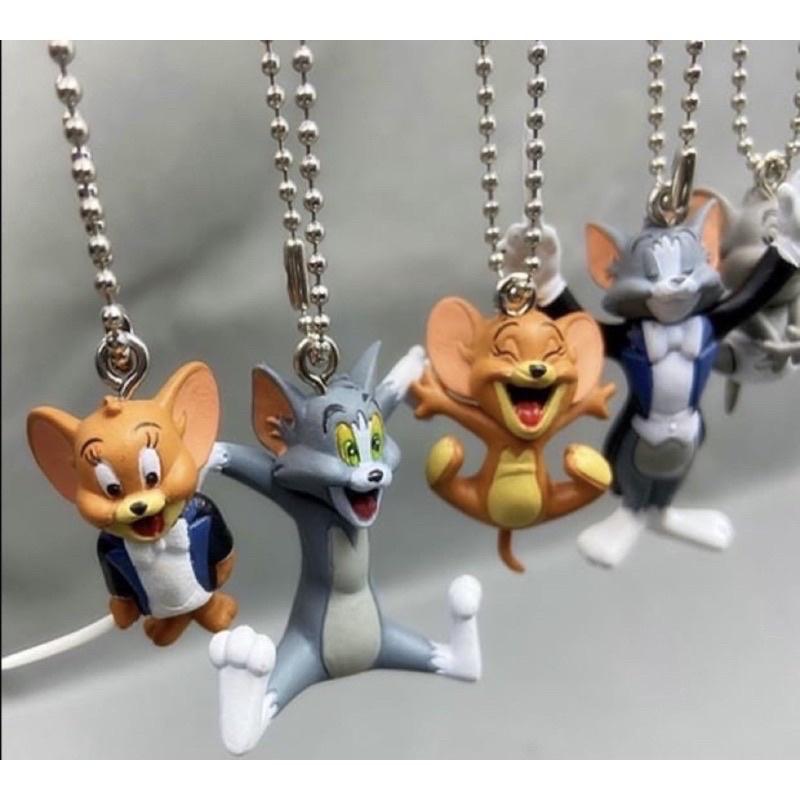 Gacha Bandai Búp bê mặt dây chuyền Tom &amp; Jerry nhạc trưởng siêu cute Móc khóa mèo Tom và JERRY