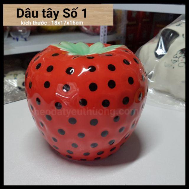 Dâu tây tiết kiệm số 1 - màu vàng,size 1 : 18x17x16cm