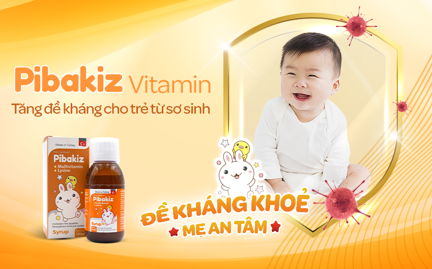 Multivitamin Tăng Đề Kháng Pibakiz cho trẻ