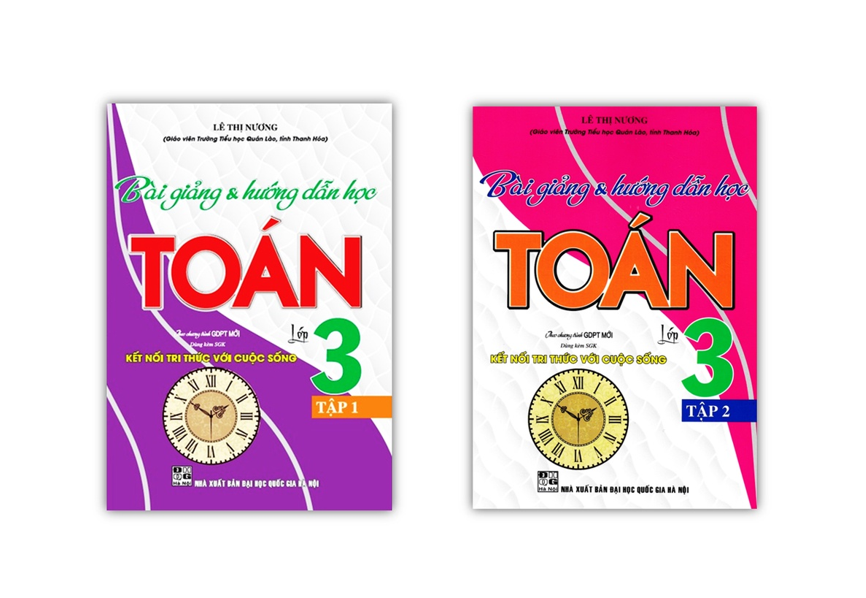 Sách - Combo Bài Giảng và Hướng Dẫn Học Toán Lớp 3 - Tập 1 + 2