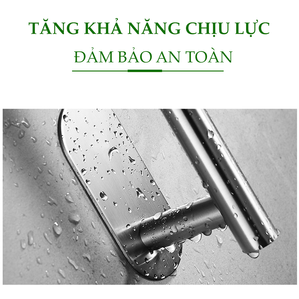 Móc treo đồ dán tường Inox 304, không cần khoan MIHOCO 321