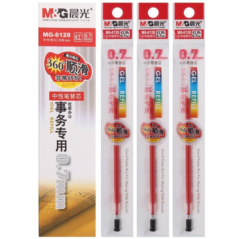 Bút gel nước M&amp;G GP1111 ngòi 0.7mm NHT Books luyện viết tiếng Trung Nhật Hàn