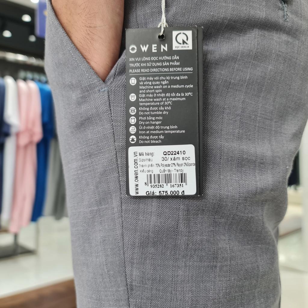 OWEN - Quần âu nam công sở dáng Trendy mã QD22410