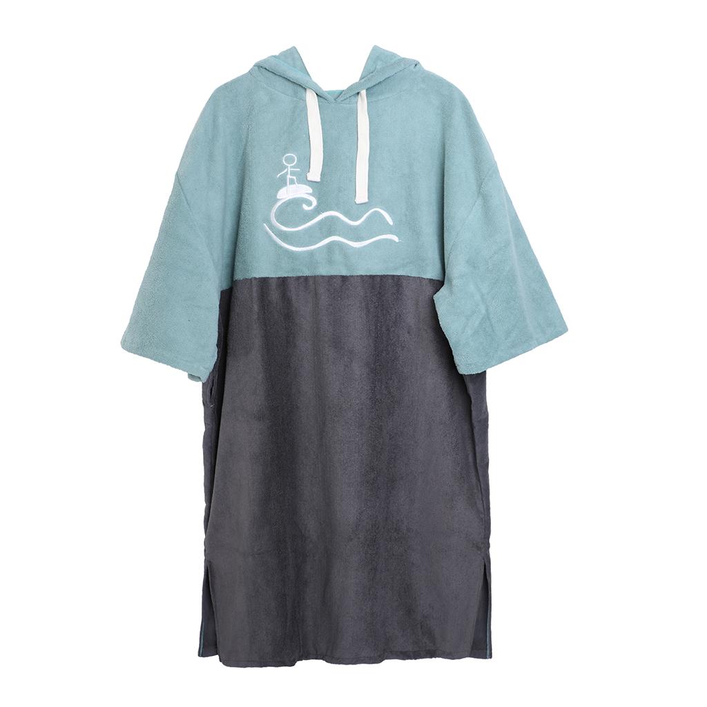 Aternee Bãi Biển Áo Choàng Poncho Có Mũ Khăn cho Nam Chống Nắng Nữ CHỐNG TIA UV Bơi Quần Áo