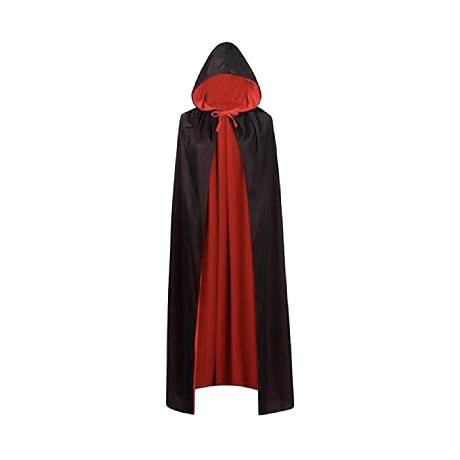 Halloween Cloak Death Cape Reversible Cloak Cape for Fancy Dress Adults Men