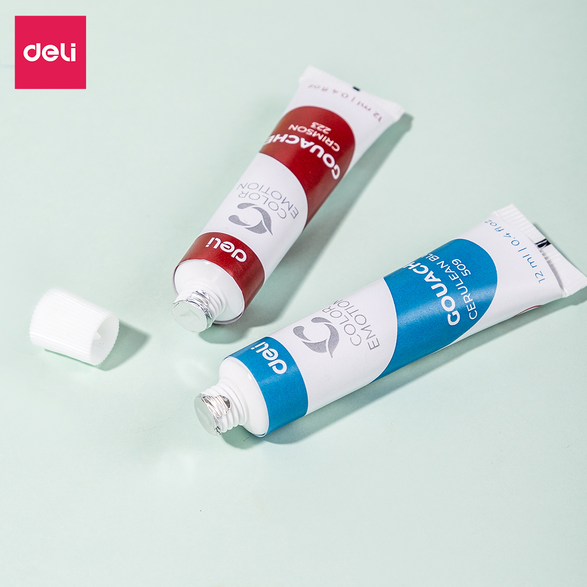 Màu Bột Gouache Dạng Tuýp 12Ml Deli - 5/12/24 Màu - 1 Hộp - EC11