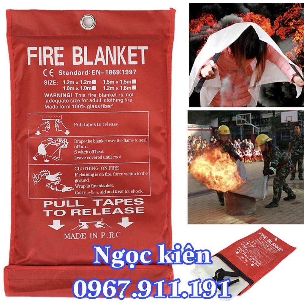 Chăn dập lửa - chăn chữa cháy làm bằng vật liệu sợi thủy loại 1 mét x 1 mét