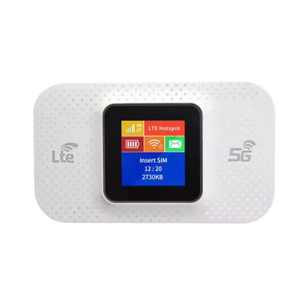 Bộ Phát Sóng WiFi Di Động Tốc Độ Cao 4G/5G LTE 150Mbps - Màn Hình Màu LCD - Phát Sóng Mạnh - Bản Quốc Tế Hỗ Trợ Tất Cả Nhà Mạng - Dung Lượng Pin Cao - Hàng Chính Hãng