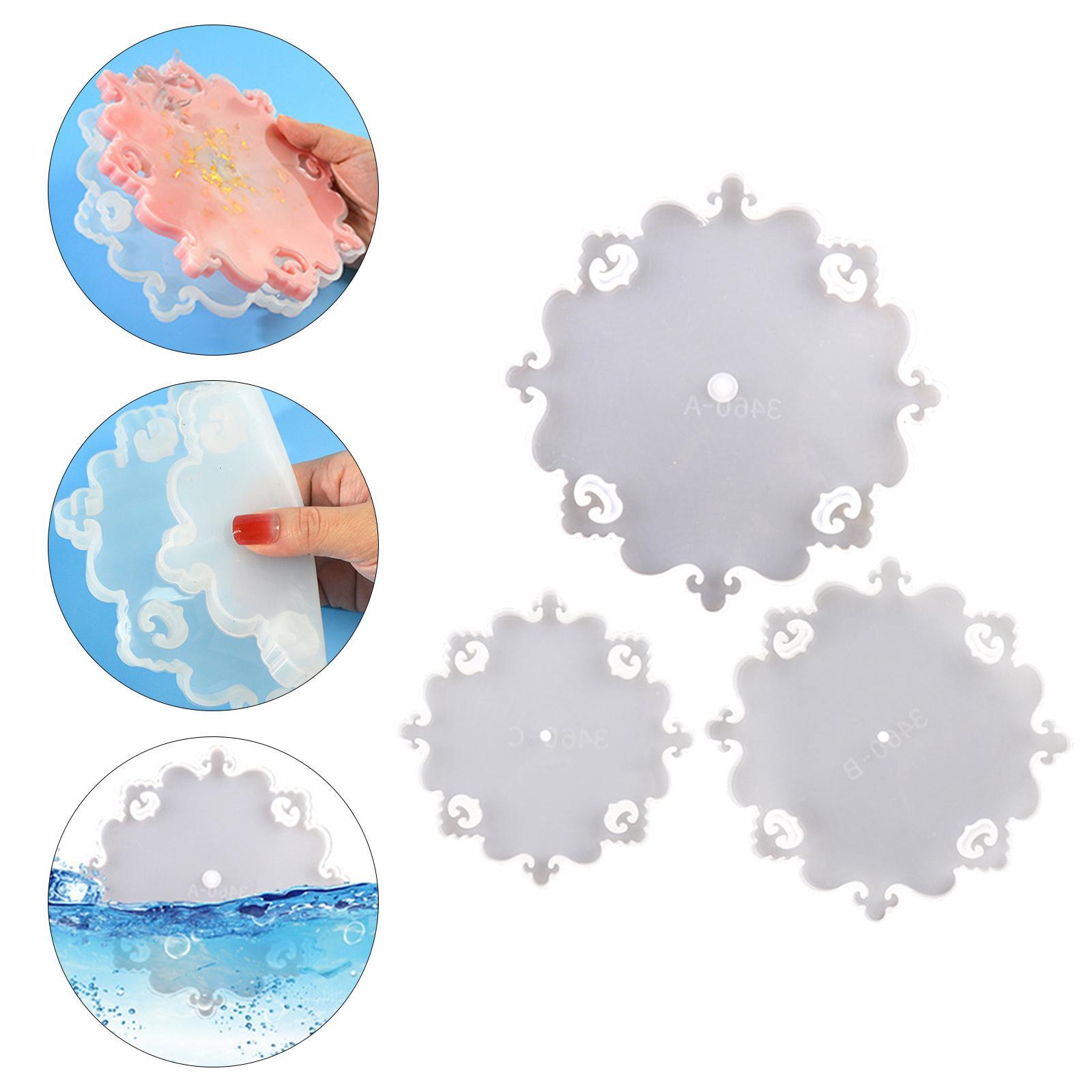 3x Silicone Fruit Tray Molds Epoxy Resin Casting Mould Home Decor Crafts DIY