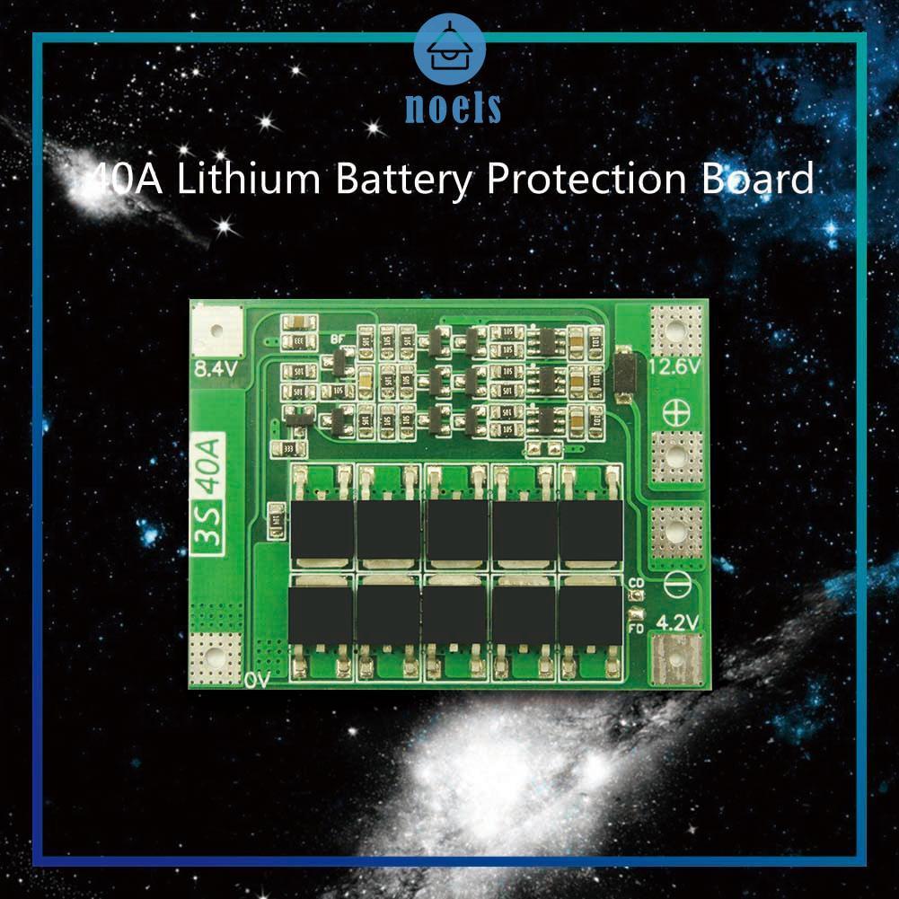 3S 40A Li-ion Lithium Battery Charger Cell Module PCB BMS Protection HighQualityBoard noel living
