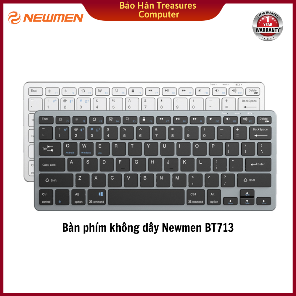 Bàn phím không dây Newmen BT713 - Hàng Chính Hãng