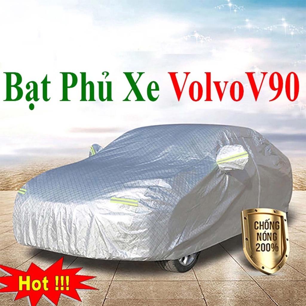 Bạt Phủ Xe Ô Tô Volvo V90 - Bạt Phủ Ô Tô 5 Chỗ 3 Lớp Cao Cấp Chống Mưa, Chống Nắng, Chống Cháy Loại 1