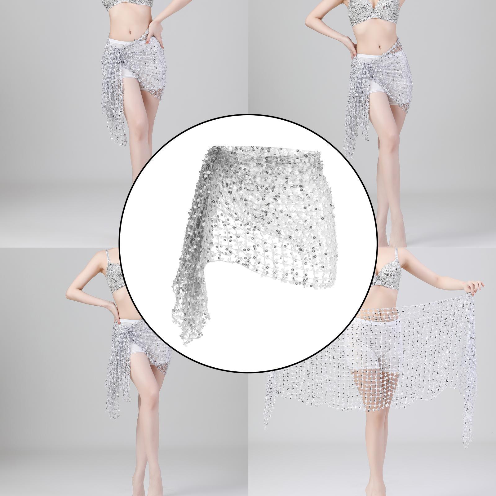 2pcs Belly Dance Hip Scarf for Women Waist Scarf Hipscarf