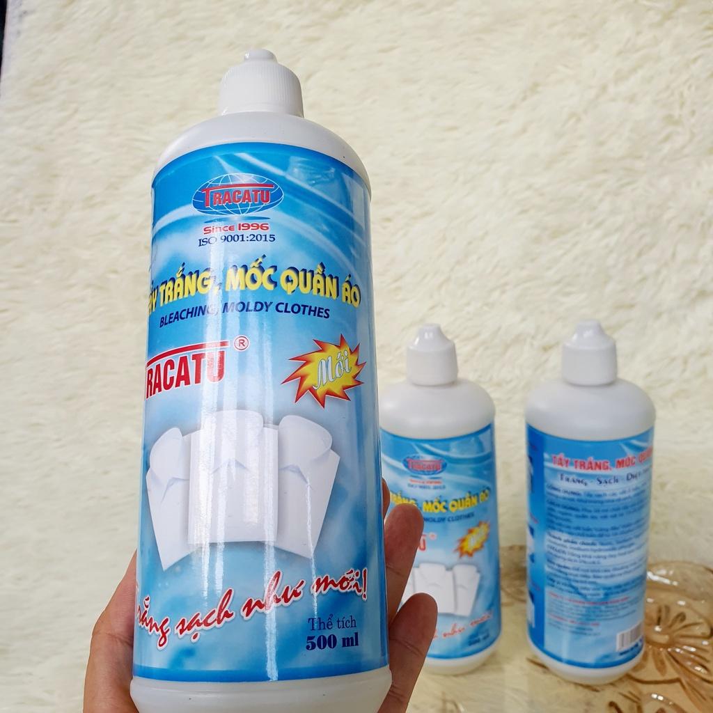 Nước Tẩy Trắng Quần Áo Mốc Ố Tracatu 500ml An Toàn Da Tay