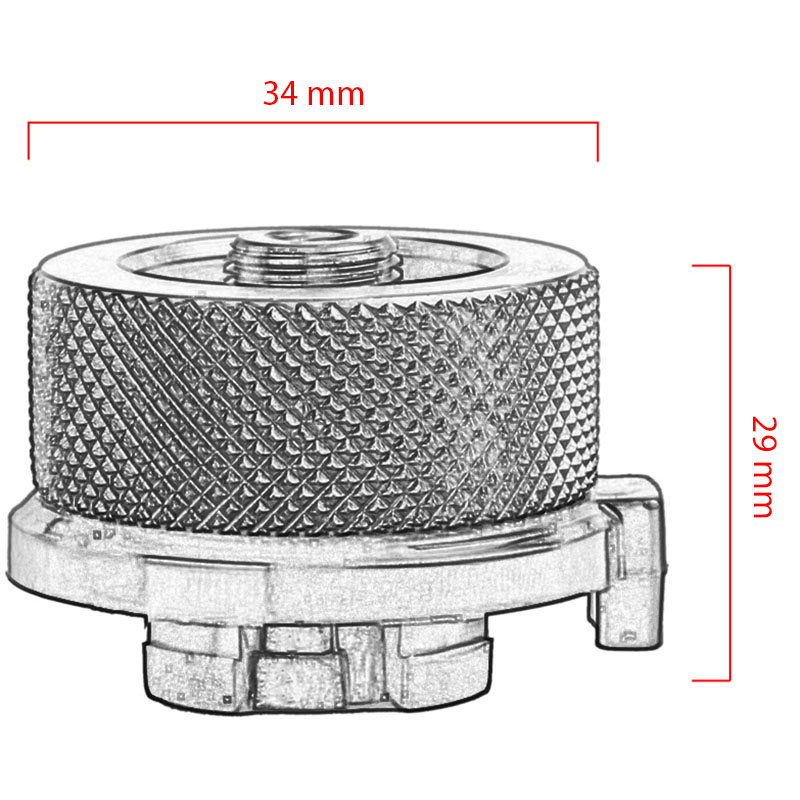 Đầu Chuyển Đổi Bình Ga Mini Tự Động Khóa, Van Kết Nối Bếp Ga Du Lịch Tiện Lợi KH19