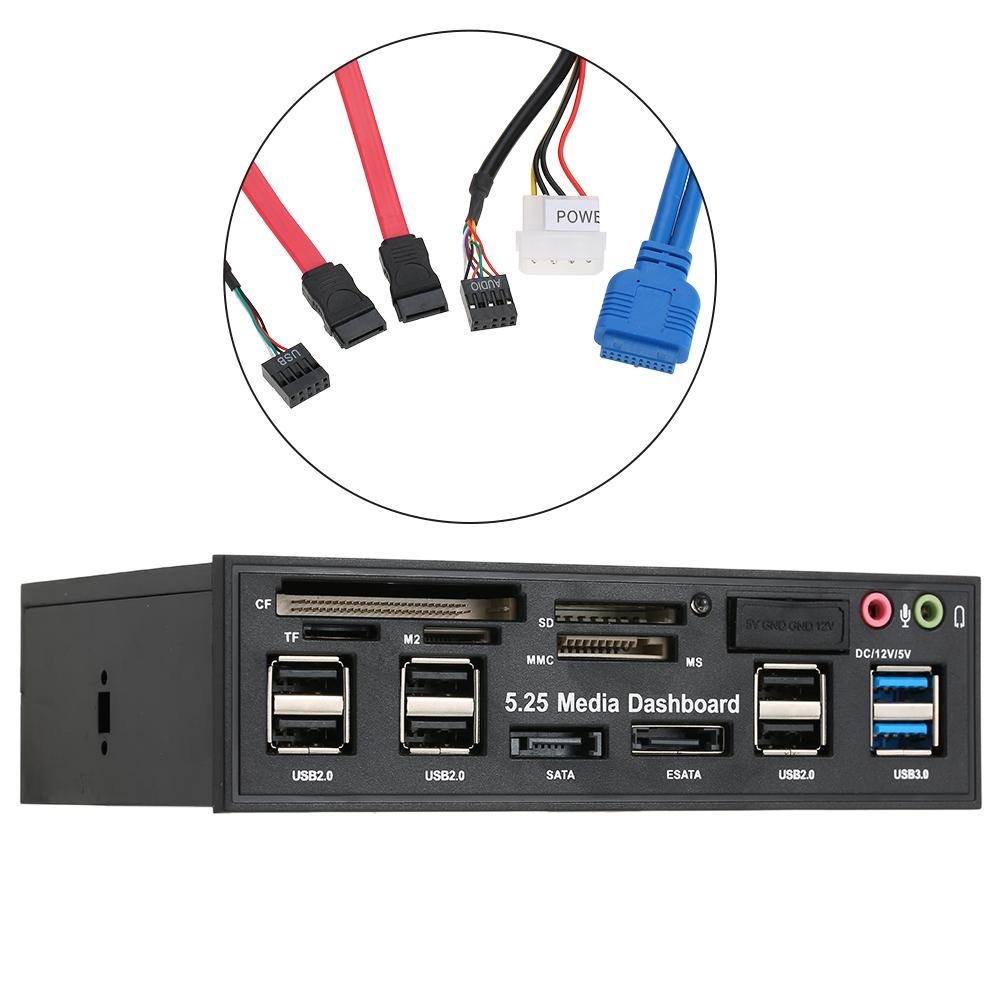 Thiết Bị Mở Rộng Kết Nối USB 3.0 eSATA SATA SD MS CF TF M2 Cho Máy Tính