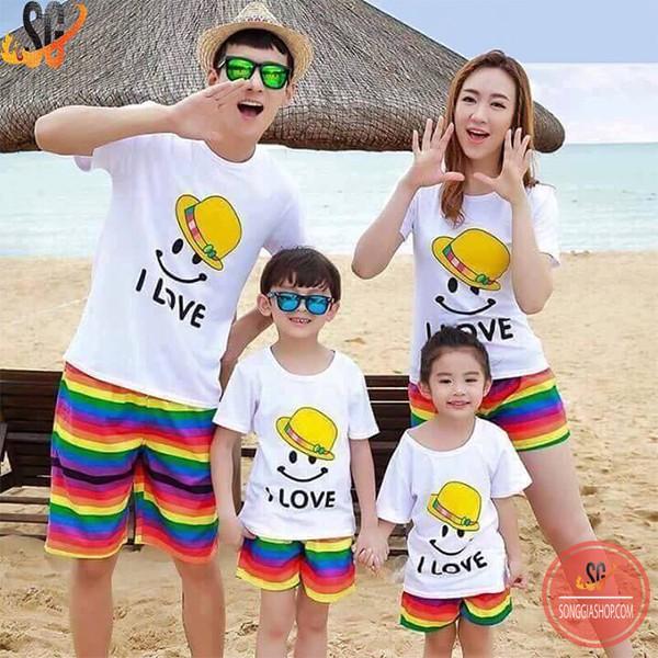 Đồ gia đình đi biển - ĐỦ SIZE áo và quần