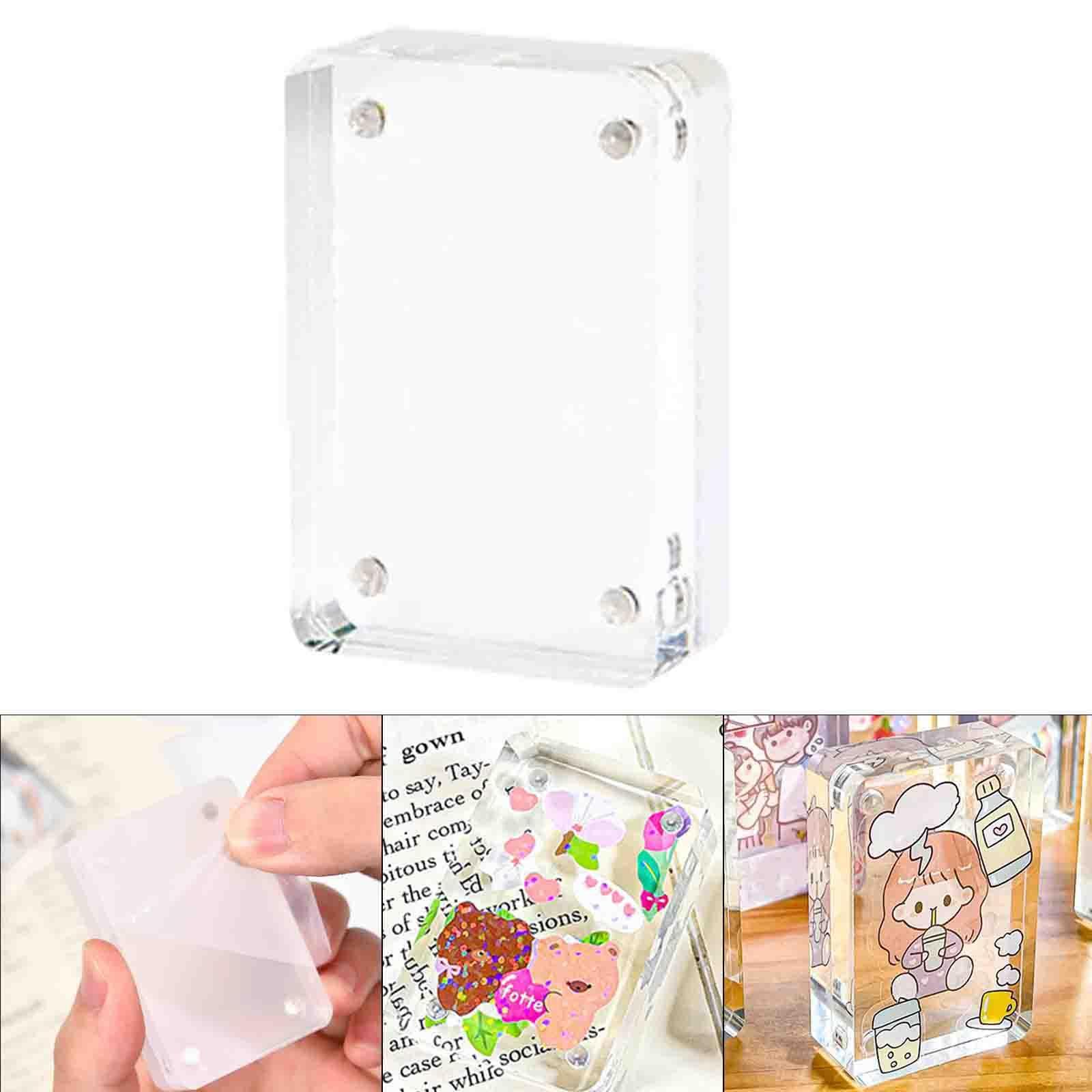 Goo Card Idol Decals Decorative Label Sticker Mini Stand Homemade Tool