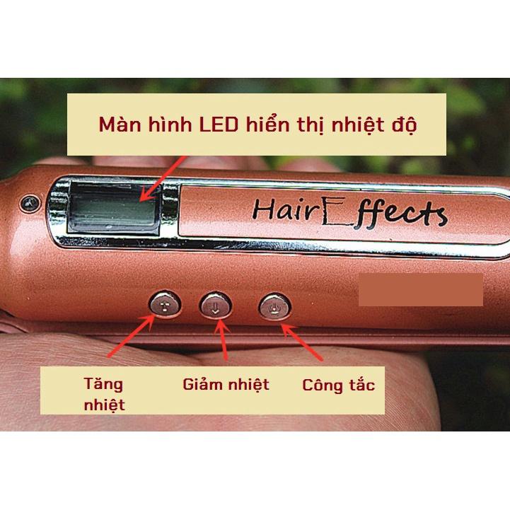 Máy Kẹp Uốn - Duỗi Tóc - Pin Sạc 4800mAh - Màn hình LED - Chỉnh Nhiệt Độ 16W - Hiệu HFX của Anh Quốc