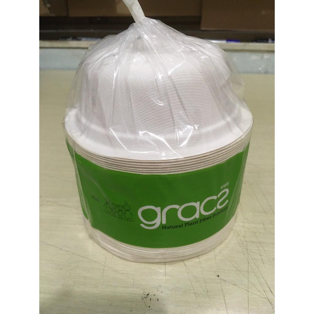 Chén giấy bã mía Thái Lan 350ml - thương hiệu Gracz