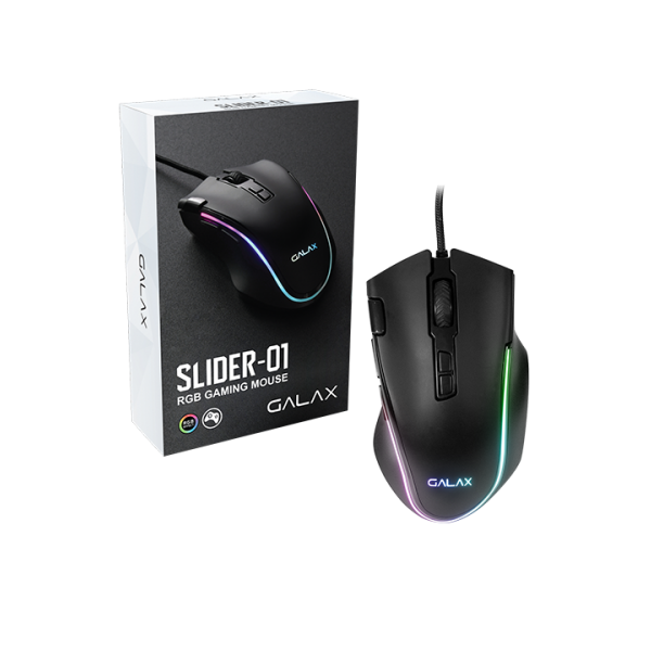 Chuột Gaming có dây Galax Slider-01 RGB MGS01IA18RG2B0- Hàng chính hãng