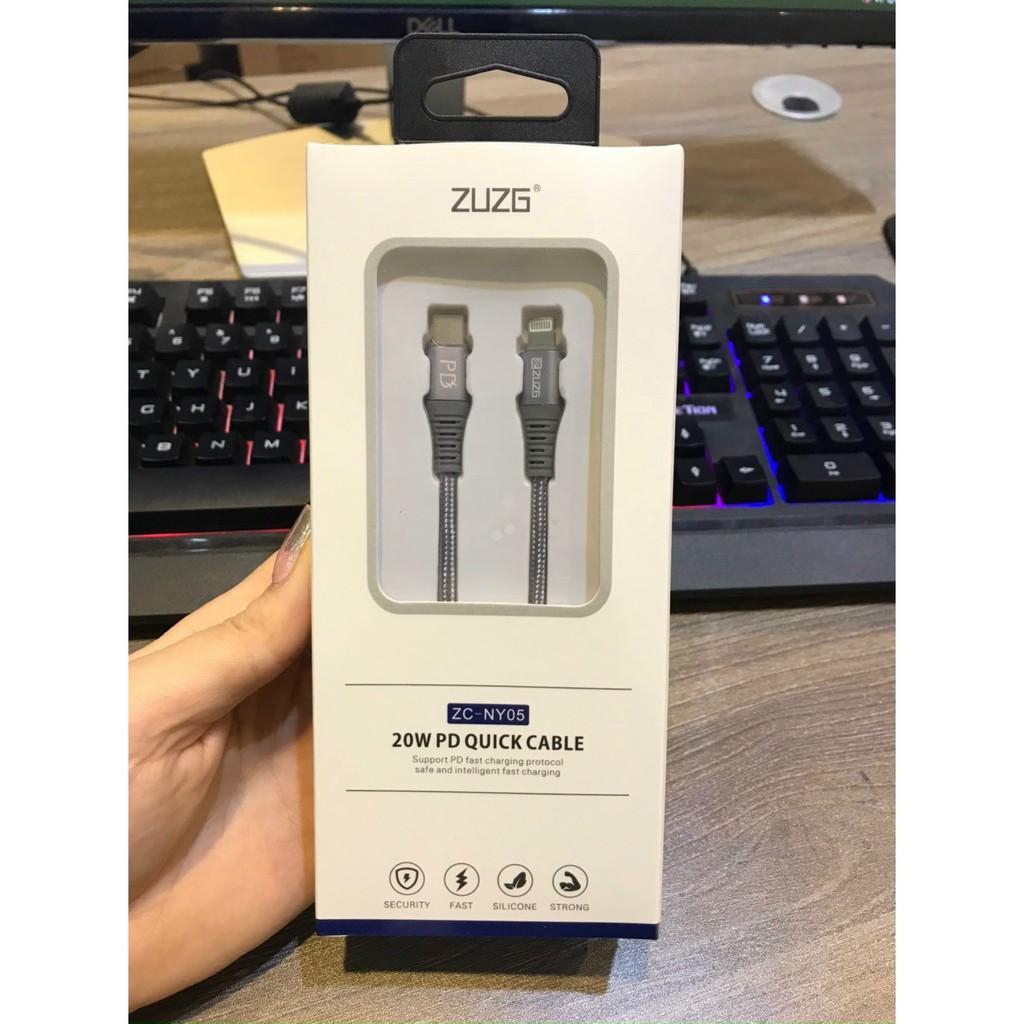 Cáp Iphone 12 20w ZUZG NY05 - HÀNG CHÍNH HÃNG