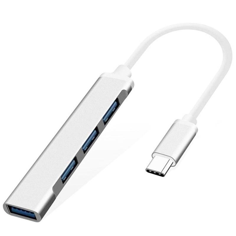 HUB USB C 3.0 3.1 Loại C 4 Cổng Đa Bộ Chia Adapter OTG Cho Máy Tính Máy Tính Xách Tay Phụ Kiện Các USB HUB