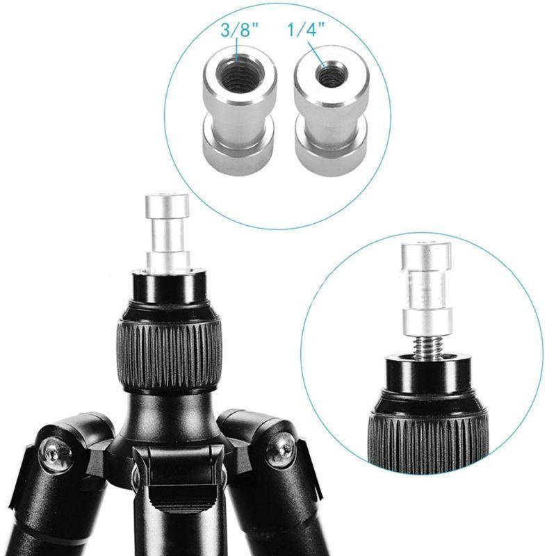 1 Bộ 1/4 "và 3/8" Chuyển Đổi Ren Ốc Vít Kim Loại Adapter Gắn cho Máy Ảnh/Chân Máy/Chân Máy/Monopod/Ballhead/Đèn Đứng/Vai Giàn Khoan
