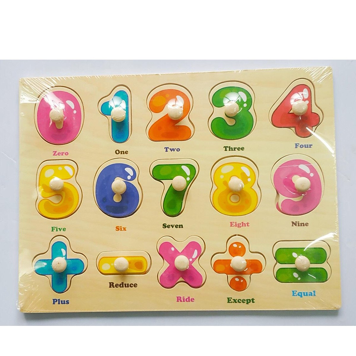 Set 5 bảng ghép hình có núm nhiều chủ đề MK01